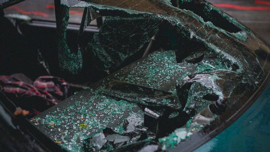 Imagen de recurso de un vehículo tras un accidente. Foto: Pexels