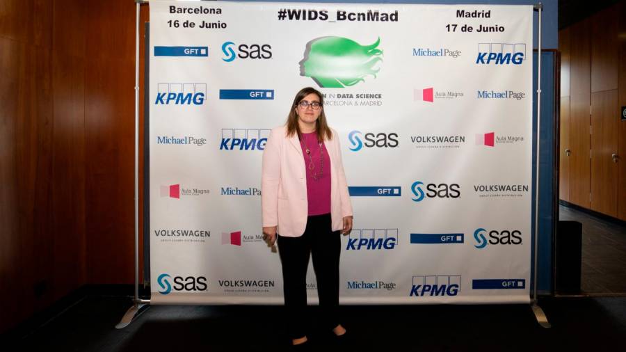 Cristina Gil Rey, fundadora de Milbrait Asesores, estuvo presente en el evento Women in Data Science. Foto: Organización WDS
