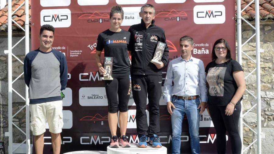 Daniel Paz e María Ferreiro gañan o CMP Trail da Baña e Miguel Vázquez e Verónica Noya, o minitrail