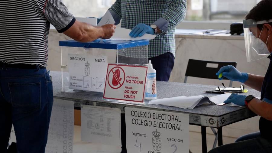 Elecciones autonómicas gallegas de 2020. Foto: Antonio Hernández