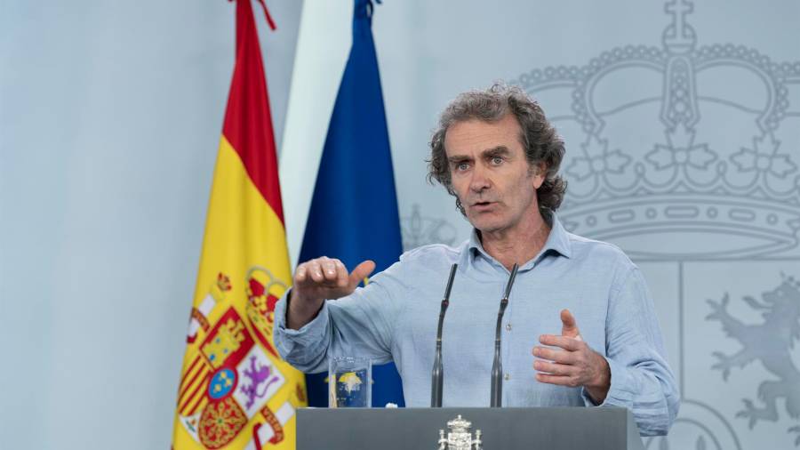 Fernando Simón en una rueda de prensa del 22 de mayo de 2020. FOTO: Moncloa