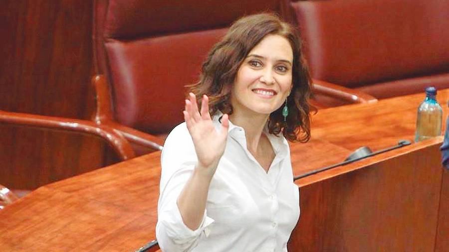 EN ALZA. La presidenta de la Comunidad de Madrid, Isabel Díaz Ayuso. Foto: Europa Press