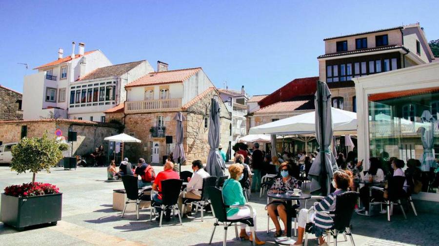 Porto do Son mantendrá la exención del pago de terrazas a hosteleros en 2021.