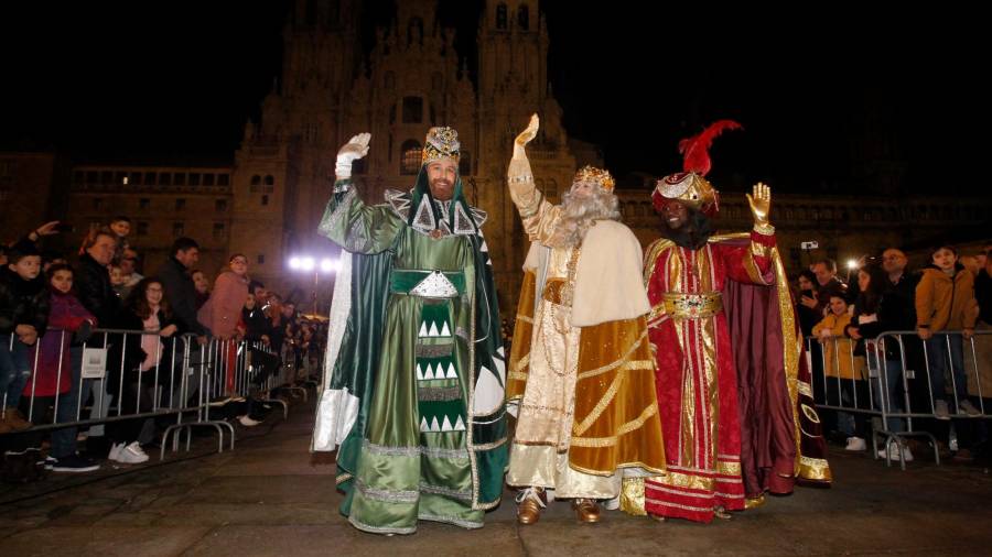 Los reyes magos el año pasado en Santiago