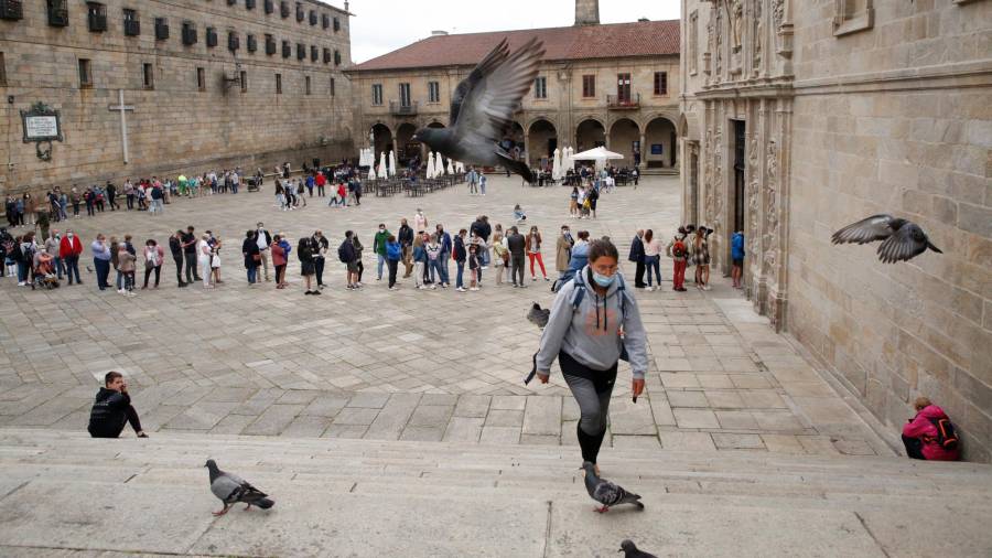 Compostela vuelve a la vida prepandemia