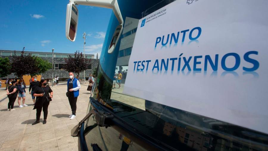 Punto para la realización de test de antígenos, en A Mariña (Foto: Carlos Castro / Europa Press)