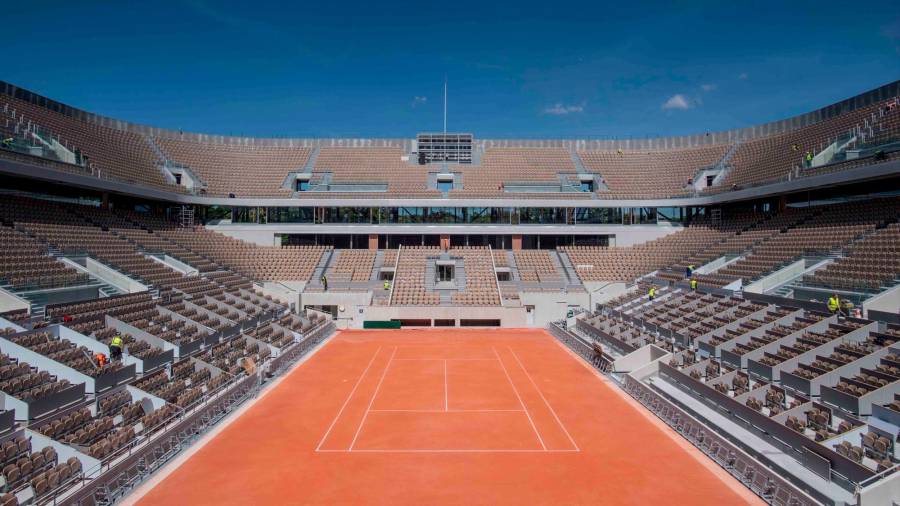 vacío El torneo de tenis de Roland Garros, ahora aplazado, es otra de las víctimas de la pandemia. Foto: R.G. 