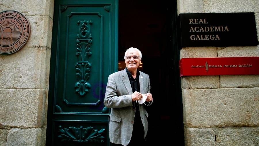 A CORUÑA, 02/07/2021.- El presidente de la Real Academia Galega (RAG), Víctor Freixanes. EFE/Cabalar
