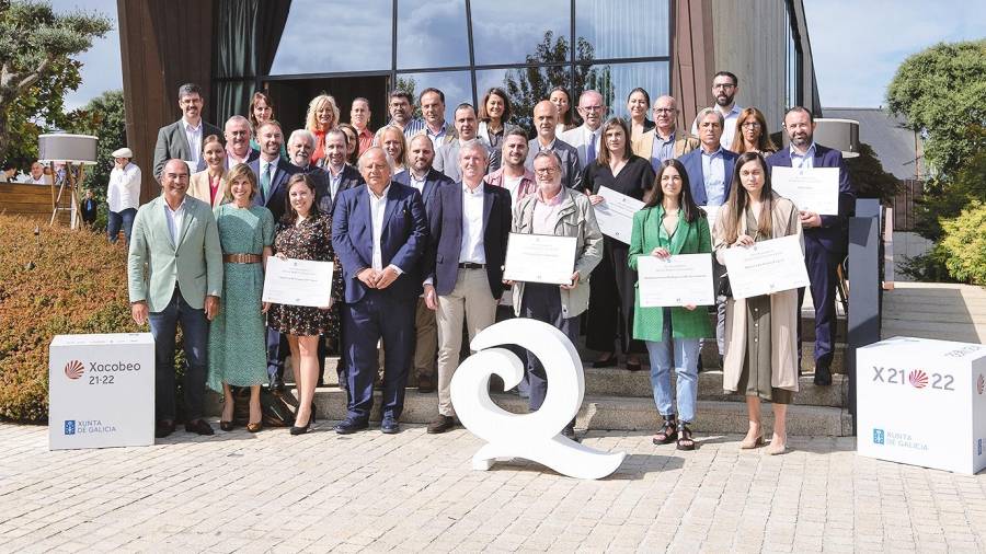 Reconocimientos. Alfonso Rueda estuvo presente en el acto de entrega de los nuevos reconocimientos Q de Calidad Turística. Foto: Xunta de Galicia