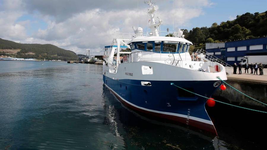 Punto de vista desde la proa del nuevo y moderno pesquero de la flota de la mayor empresa pesquera gallega. Foto: N.P.