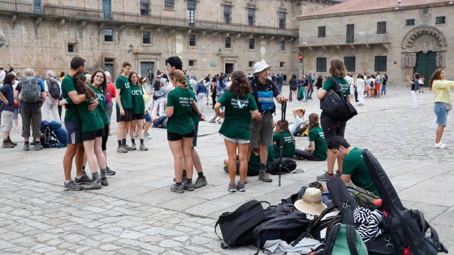 Estudiantes de Medicina valencianos hicieron el Camino como viaje de fin de curso