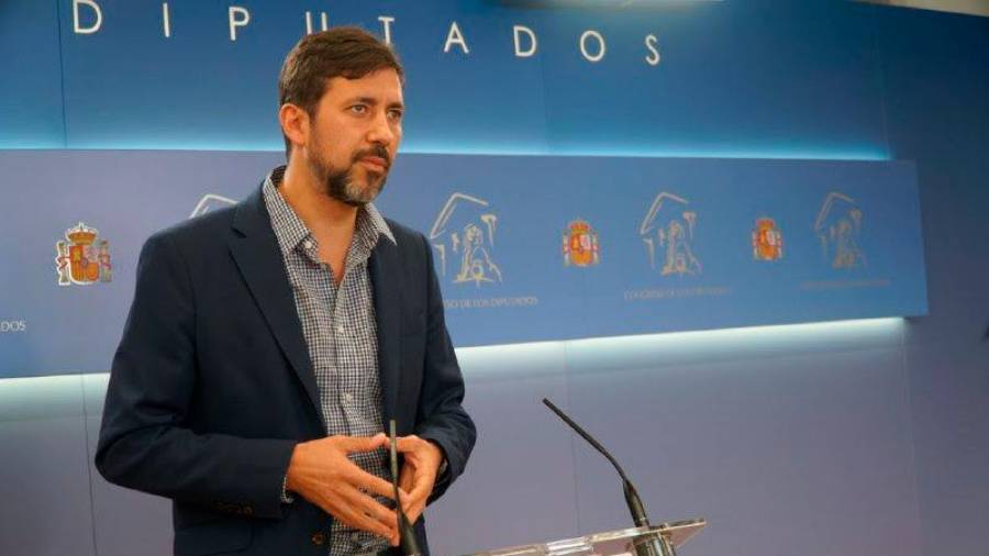 El portavoz de Galicia en Común y diputado de Unidas Podemos, Antón Gómez Reino. Foto: U.P.