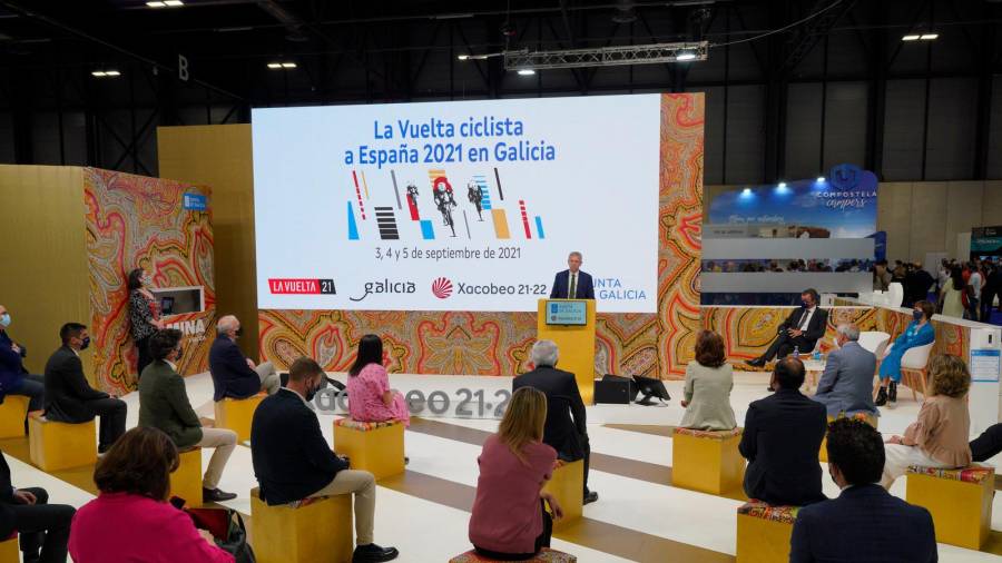 Alfonso Rueda, durante la presentación del evento. Foto: S. E. 