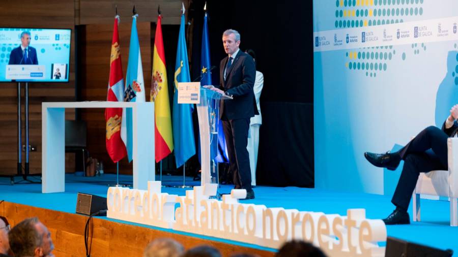 Intervención del presidente de la Xunta Alfonso Rueda en la cumbre. Foto: Antonio Hernández