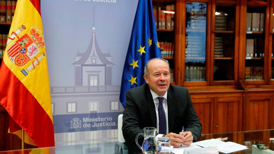 Juan Carlos Campo, ministro de Justicia. Foto: Chema Moya/Efe