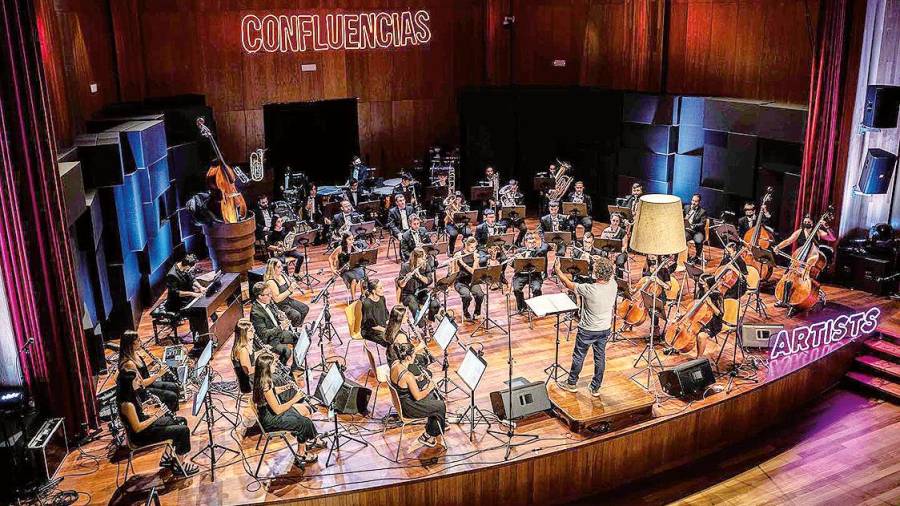 A Banda Municipal de Música de Valga, dirixida por Manuel Villar, fixo gala dun excelente nivel artístico