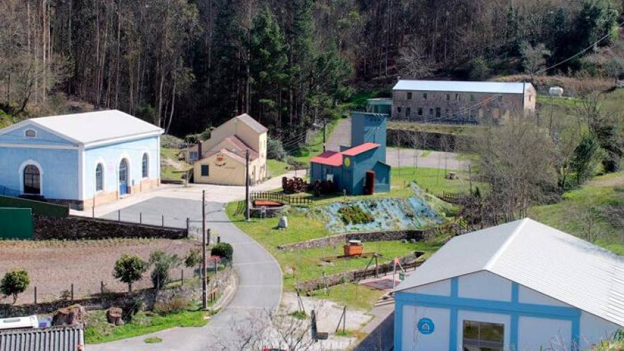 Imagen actual del antiguo poblado de las minas de San Finx, ubicadas en el municipio de Lousame. Foto: Concello de Lousame