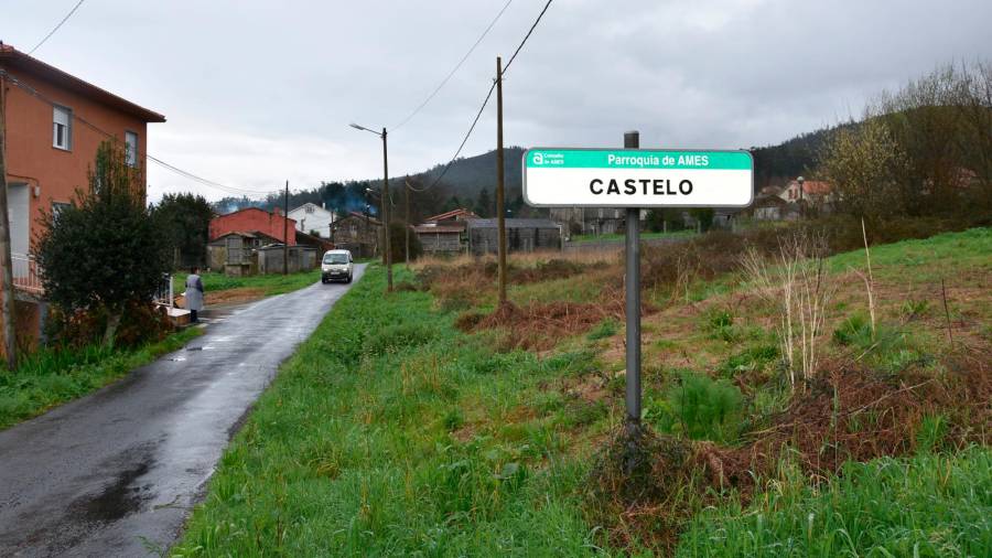 Estado actual do camiño que vai de Castelo a Vilar