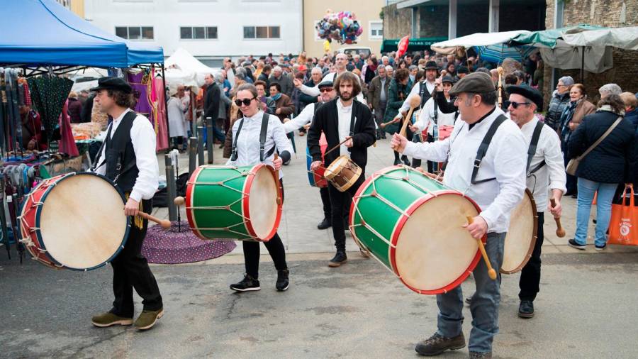 Animación musical na pasada edición da Festa do Queixo celebrada na localidade de Arzúa. Foto: F.Q.A. 