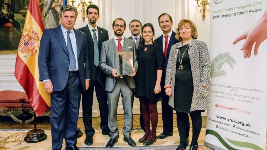 El español David Fairén recibe el premio Talento Emergente CERU