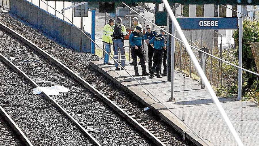 Fallece al ser arrollado por el tren un joven de 24 años en Osebe