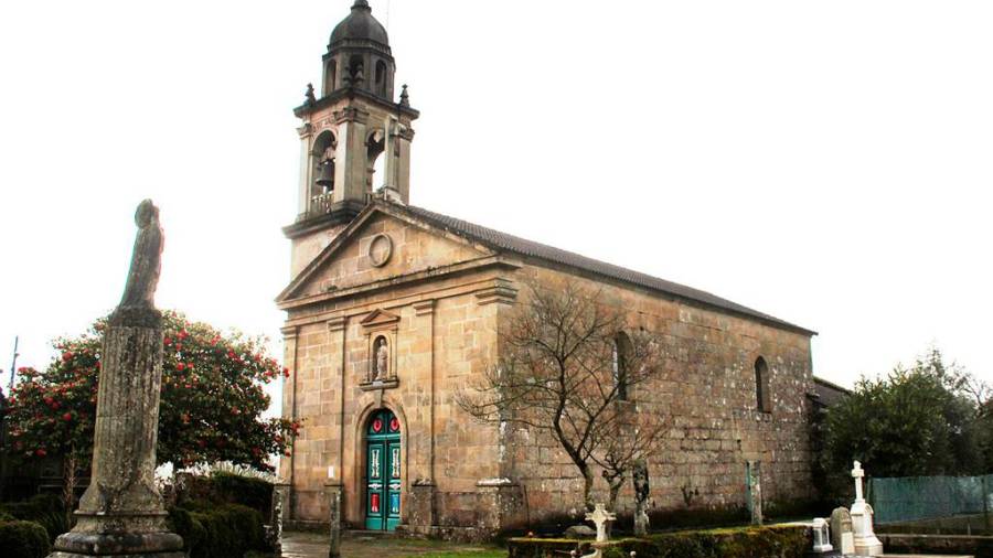 Igrexa parroquial de Setecoros, en Valga. Foto: C. Valga