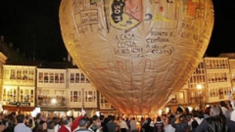 La tradición del globo de Betanzos cumple 135 años el próximo 16 de agosto