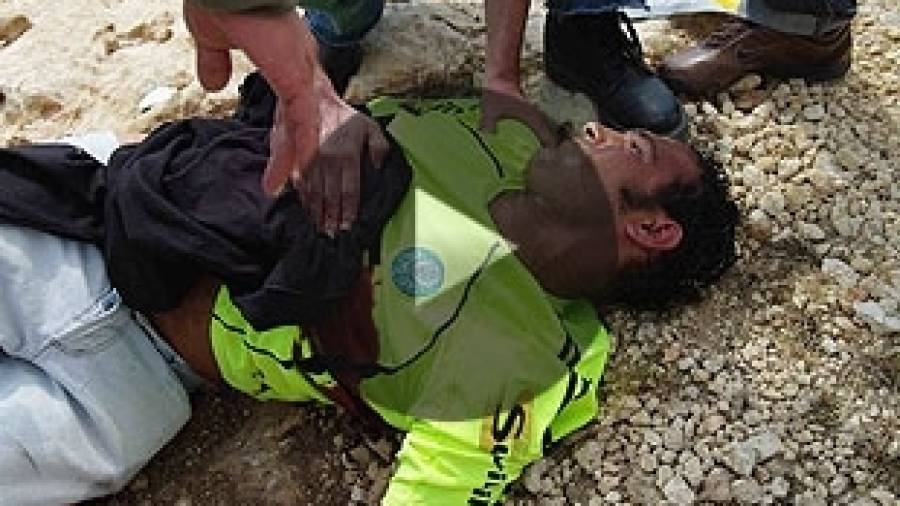 Un vídeo muestra la muerte de un palestino por soldados israelíes en una manifestación