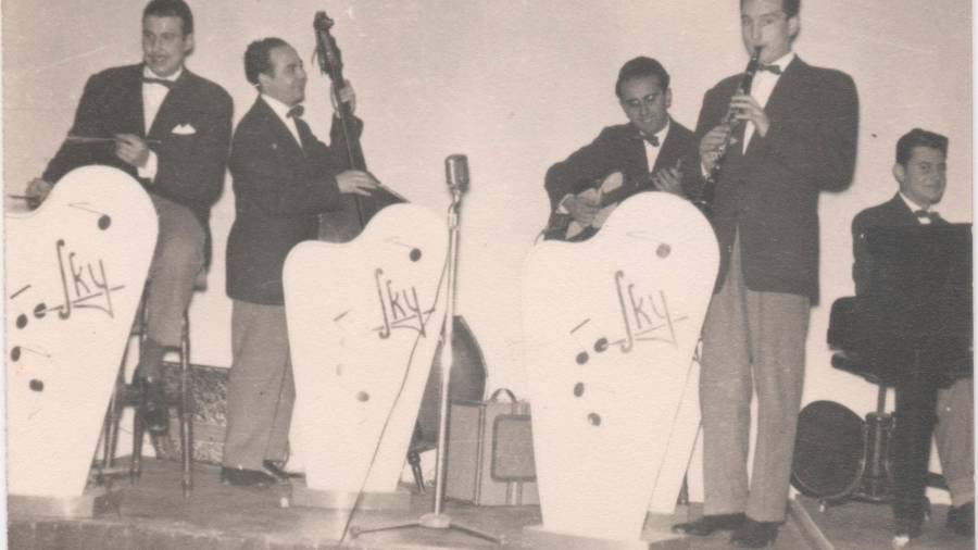 El conjunto santiagués Sky en un concierto a mediados de los años 50. Foto: A. Espiño