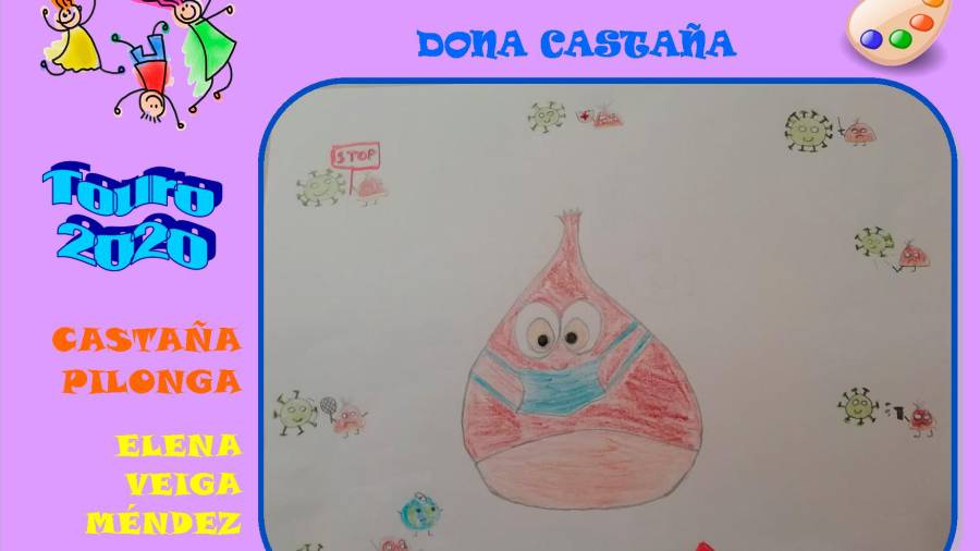 Unha das creacións do concurso plástico Doña Castaña