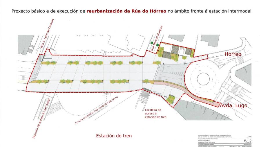 La Rúa do Hórreo dará prioridad a peatones y transporte urbano