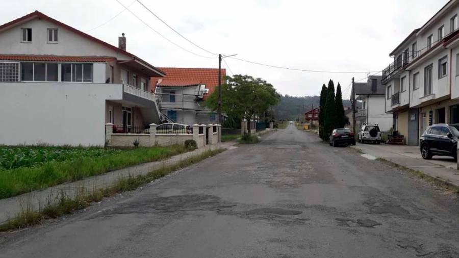 Un dos tramos da rúa Gándara de Osa, de Vimianzo, que será mellorado. Foto: Concello de Vimianzo