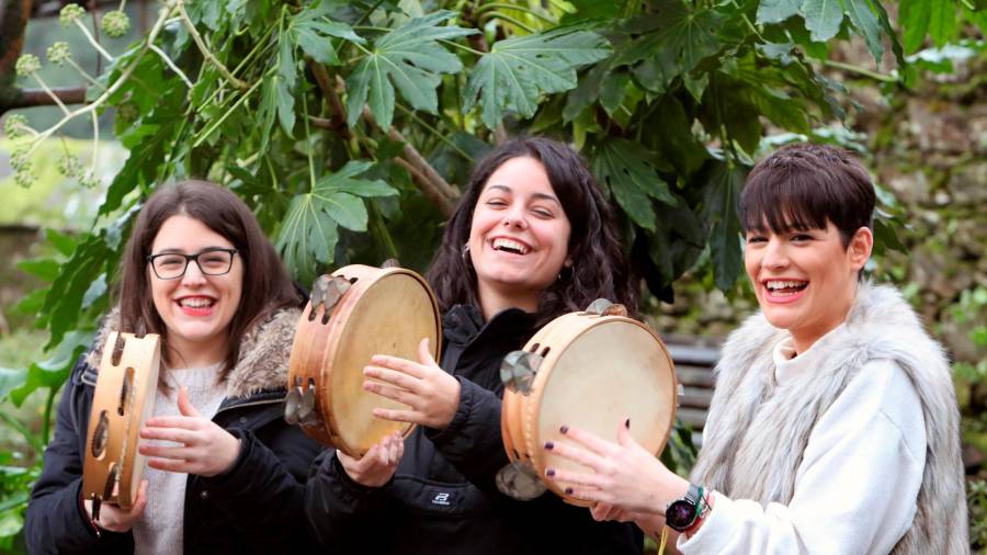 MÚSICA. Tanxugueiras, formación galega adicada a facer música tradicional pero cunha reviravolta. Foto: Xoan Rey (EFE)