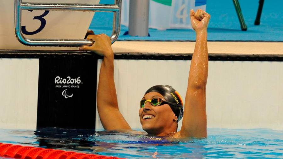 ejemplo La nadadora Teresa Perales, en Río 2016. Foto: CPE