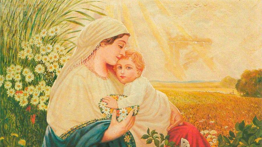 Virgen María con el niño Jesús (1913), de Adolf Hitler.