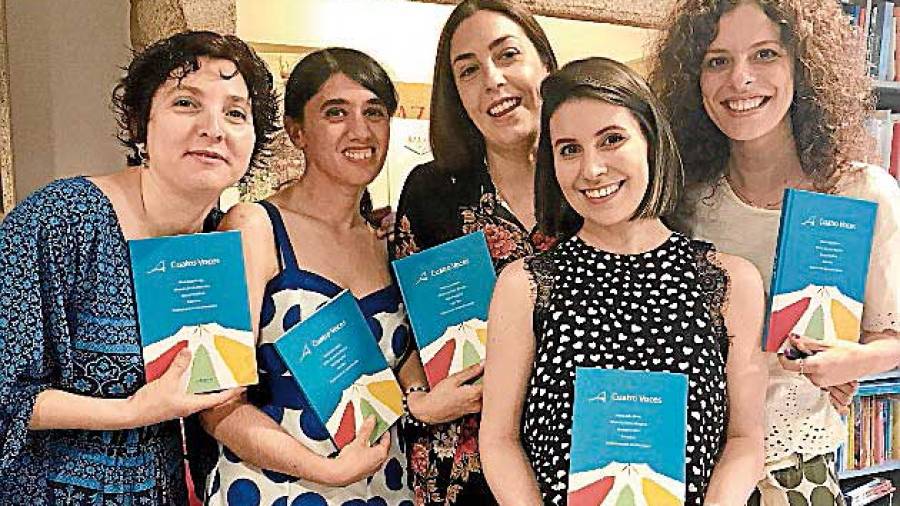 'A cuatro voces': la alianza literaria de la ribeirense Mª Pérez