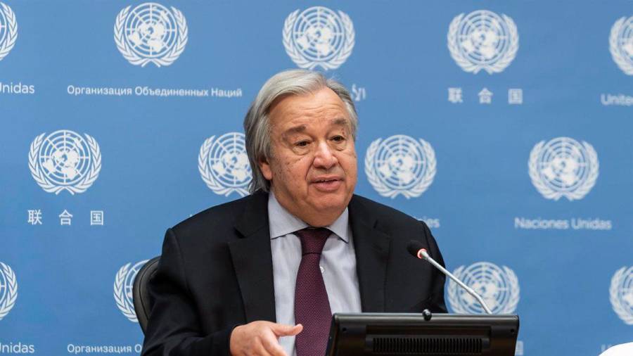 Antonio Guterres, secretario general de la ONU. Foto: E. Press