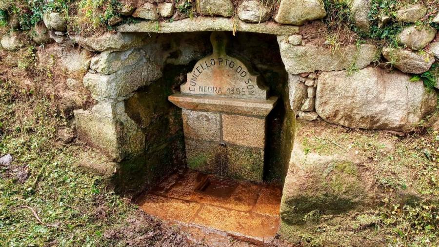 Se acondicionó el acceso a la fuente de Castrallón, en Nebra. Foto: C. P. 