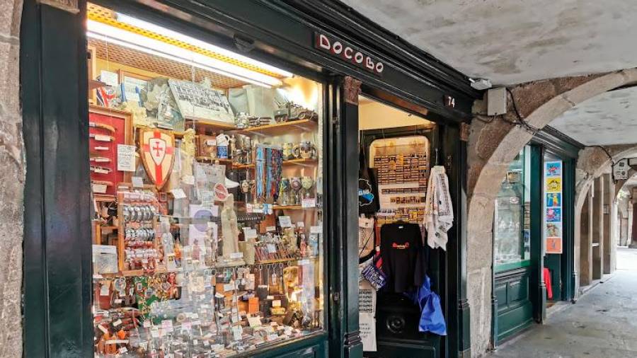 Comercio en el casco histórico de Santiago de Compostela. Foto: S. R.