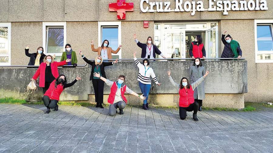 socios de Cruz Roja celebrando su aniversario. Foto: Ramón Castro