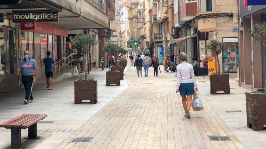 Treito da rúa de Galicia, en Ribeira. Foto: Suso Souto