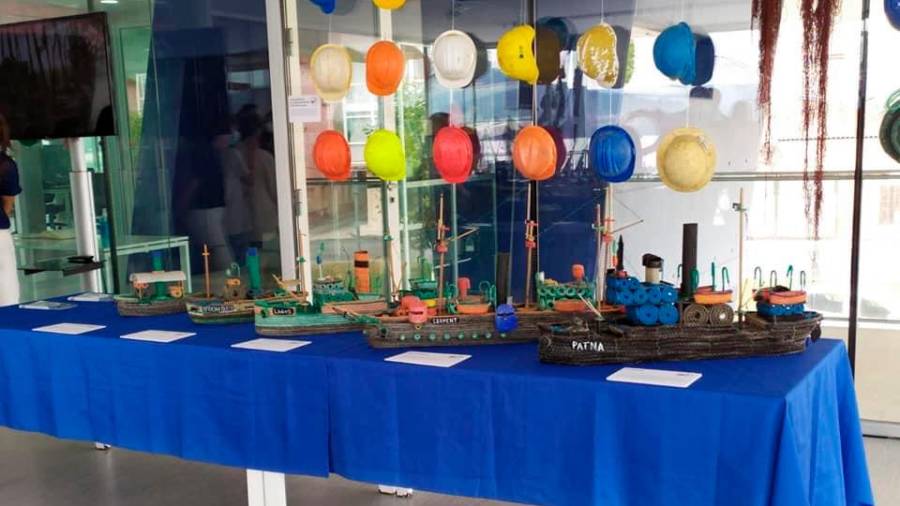 Arte da mar está compuesta por piezas de la cultura marinera encontradas en los bancos marisqueros. Foto: C. de Outes