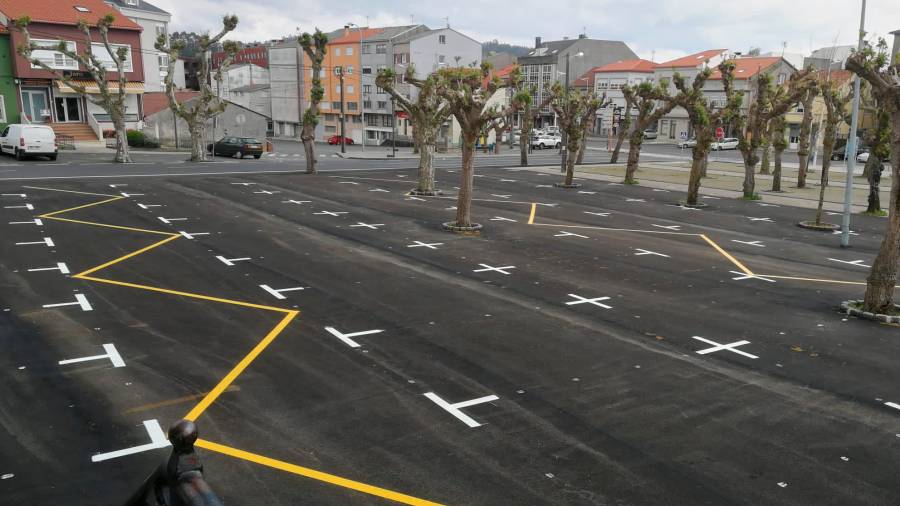 Unha das áreas de aparcamento que se pretende habilitar dará servizo ao recinto feiral de Paiosaco. Foto: Concello da Laracha