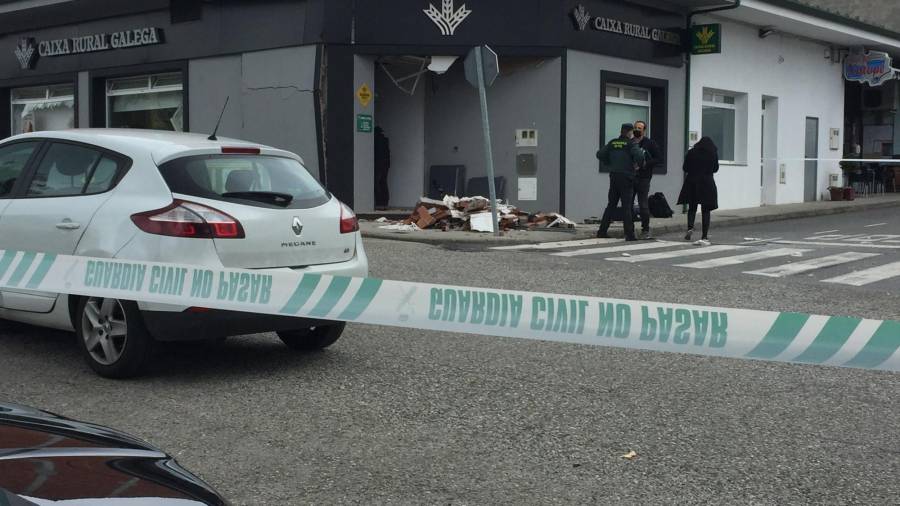 Sucursal bancaria atacada con explosivos en A Pastoriza (Lugo). EUROPA PRESS