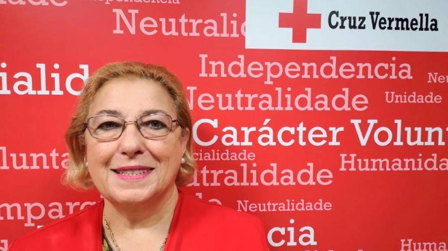 Rosa Abuín, presidenta da Cruz Vermella de Boiro.