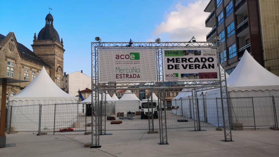 O Mercado de Verán será na Praza do Concello. Foto: Acoe