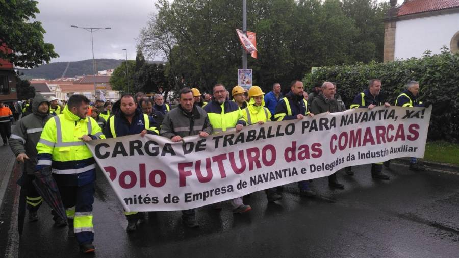El sector naval de la Ría de Ferrol vuelve a salir a la calle para demandar carga de trabajo