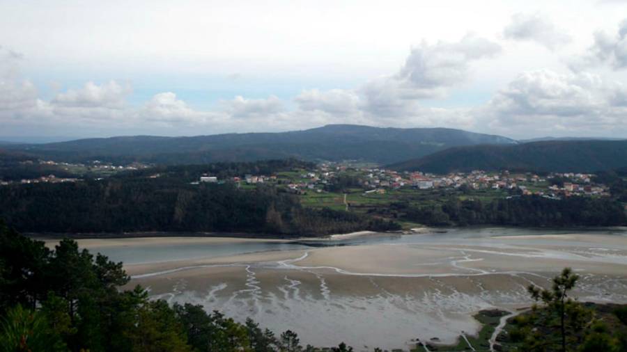 Desembocadura do río Anllóns, entre os concellos de Ponteceso e Cabana. Foto: Concello de Ponteceso