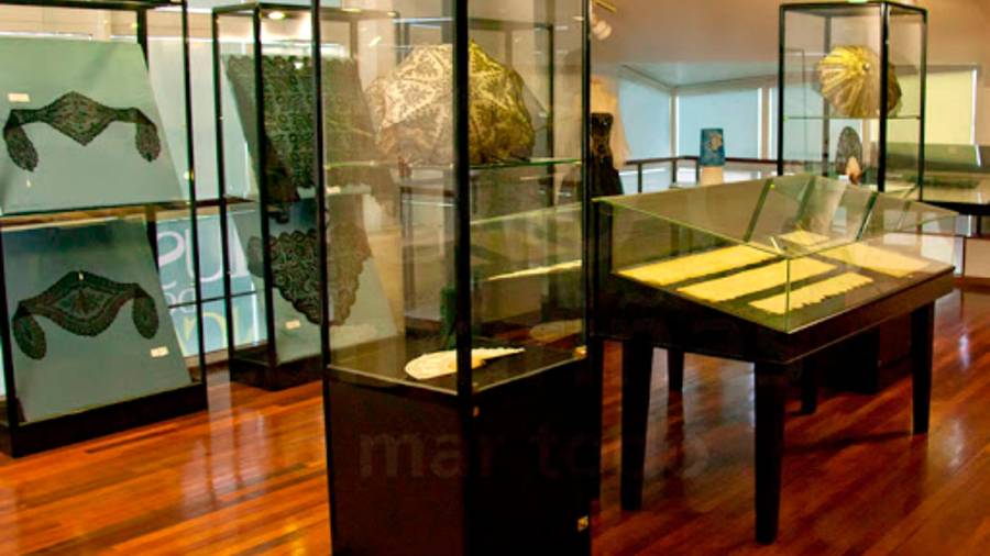 Sala de exposición do Museo do Encaixe. Foto: C. Camariñas