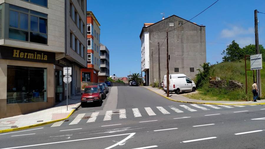 Rúa Silverio Morda, no casco urbano da Laracha. Foto: Concello da Laracha